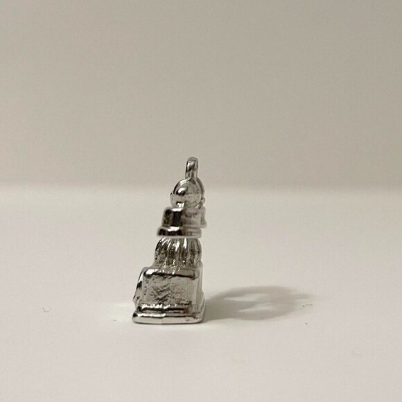Vintage Avon Telephone Pendant Charm Metal Small No Loop - Picture 4 of 13